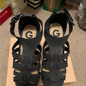 Black Strappy Women's Sandals